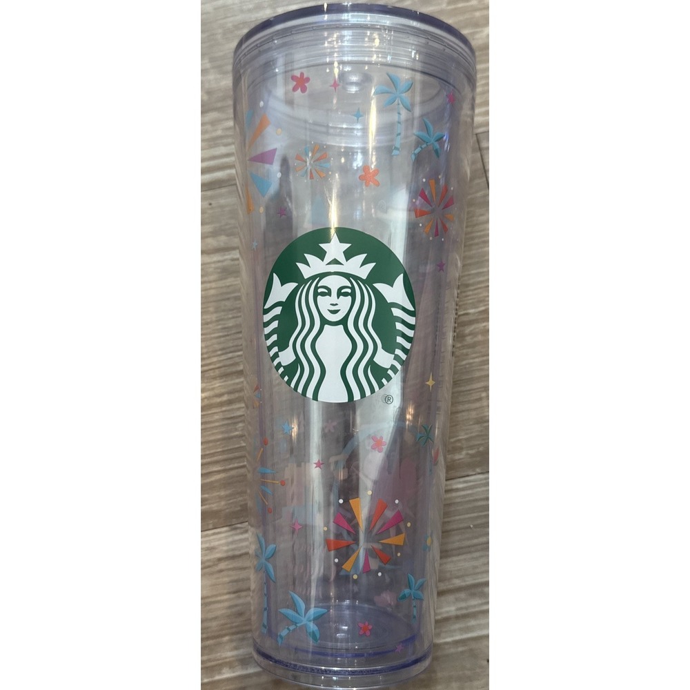 2020‎ Starbucks Disney Parks/CA Adventure Venti 24oz Clear  Cup Tumbler No Straw